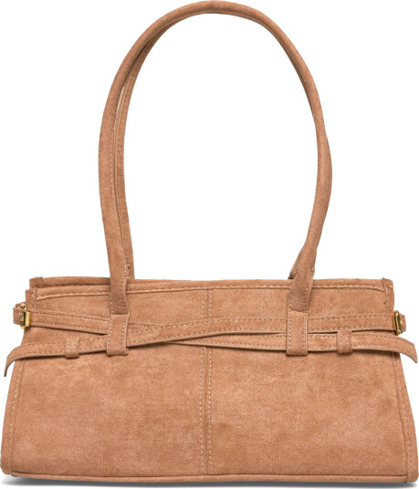 Gina Tricot Buckel Shoulder Bag - Beige - ONE SIZE