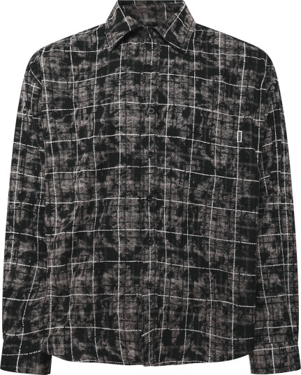 Woodbird Wbjong Wash Check Shirt   Black   XS
