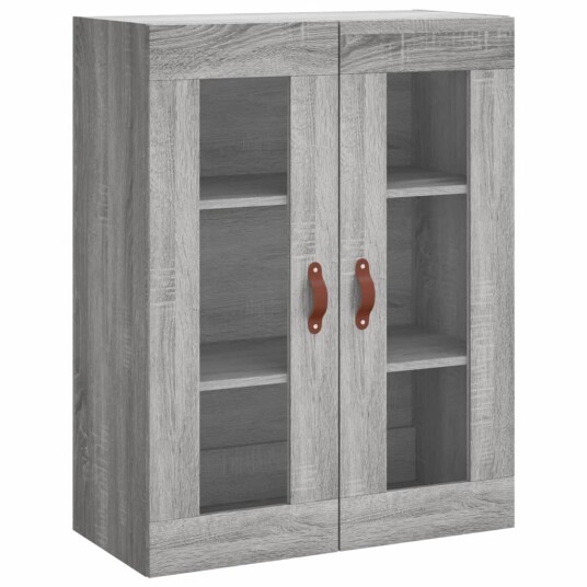 vidaXL Highboard grå sonoma 69,5x34x180 cm konstruert tre 8720845479336