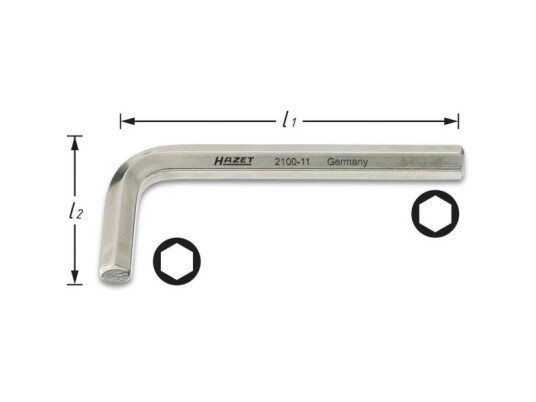 Hazet Hazet 2100-02 Unbrako Vinkelskruetrækker 2 Mm