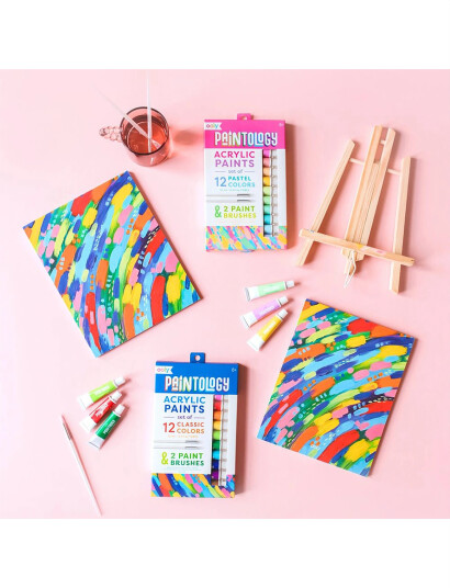 Ooly Akrylmaling Sett Paintology Pastel Multi Patterned One Size