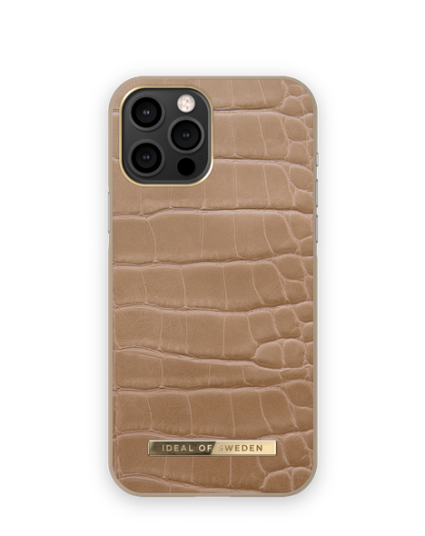 iDeal of Sweden Atelier Case Iphone 12 Pro Max Camel Croco