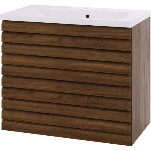 Linn Bad Selma Eikestav 2 Skuffer Heltre D45cm Servantskap Mørk eik / 80cm Senter Linn Bad Selma Eikestav 2 Skuffer Heltre D45cm Servantskap Mørk eik / 80cm Senter