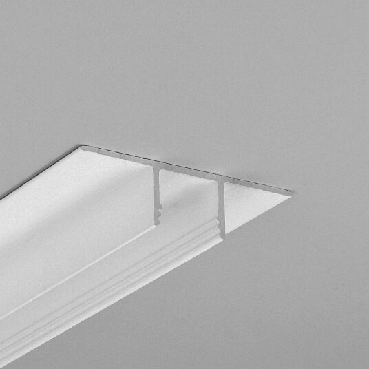 Topmet 2m aluprofil PLANE14 IN BC3 Hvit lakkert innsparkling LED skinne Topmet 2m aluprofil PLANE14 IN BC3 Hvit lakkert innsparkling LED skinne
