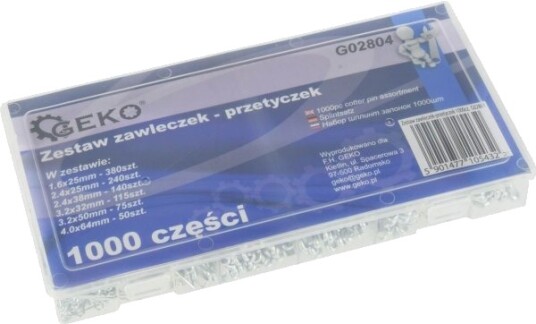 Geko Sett Med Splinter Og Holdere 1000 Stk G02804