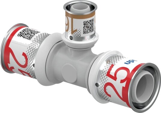 Uponor S-press Ppsu Kompositt T-rør 25-16-25mm