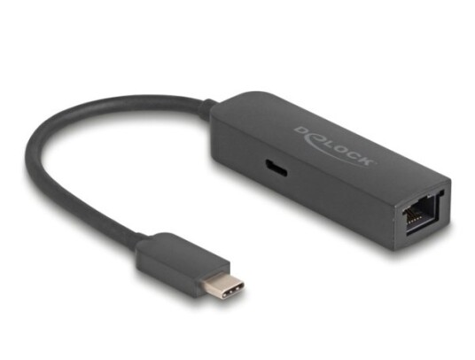 Delock Usb Type-C Adapter Zu 2,5 Gigabit Lan Mit Power Delivery 100 Watt