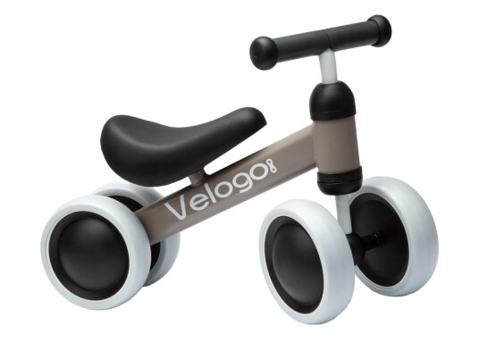 Velogo løpesykkel fra 1 år 4 hjul Matt grå/brun Velogo løpesykkel fra 1 år 4 hjul Matt grå/brun