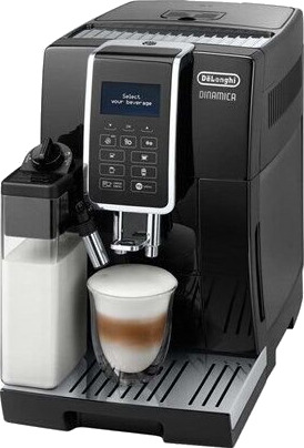 DeLonghi Dinamica 15 Bar Automatisk Espressomaskin med Melkeskummer - Svart ECAM 350.55.B