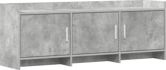 TV skap 130 x 33 x 47 cm Betonggrå Konstruert tre TV skap 130 x 33 x 47 cm Betonggrå Konstruert tre