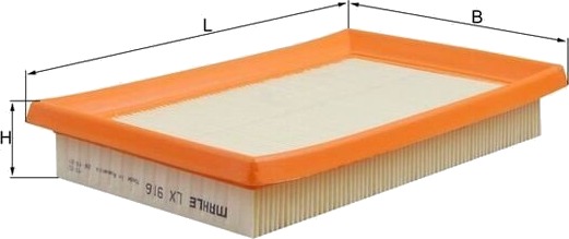 MAHLE LX 916 Luftfilter MAHLE LX 916 Luftfilter