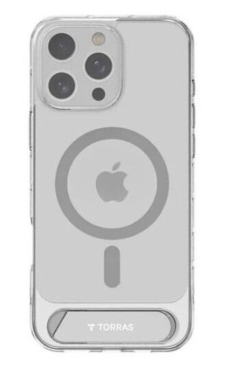Torras iPhone 16 Pro Pstand Series MagSafe Deksel - Gjennomsiktig