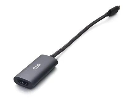 C2G USB C to HDMI Adapter - AV Adapter - 8K 60Hz - Black - M/F - adapter - 24.9 cm