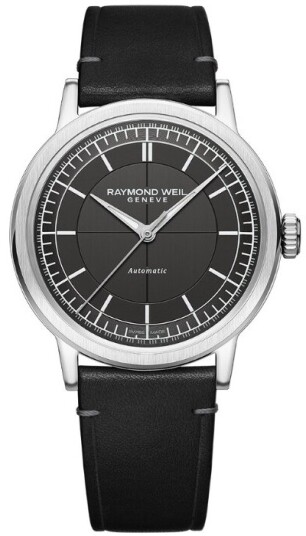 Raymond Weil Herreklokke 2925 STC 60001 Millesime Grå/Lær Ø39.5 mm