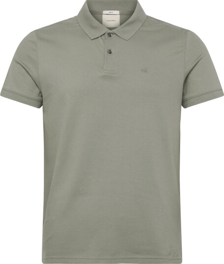 Calvin Klein Ss Slim Refined Pique Polo   Khaki green   M