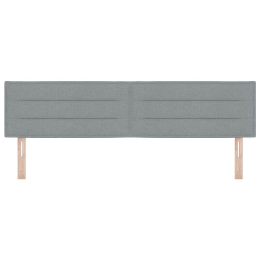 LED Hodegjerde Linjer Design Lys grå 90 cm Stoff
