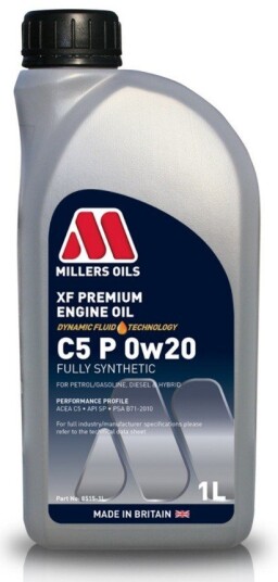 Motorolje MILLERS XF PREMIUM C5 P 0W20 1L