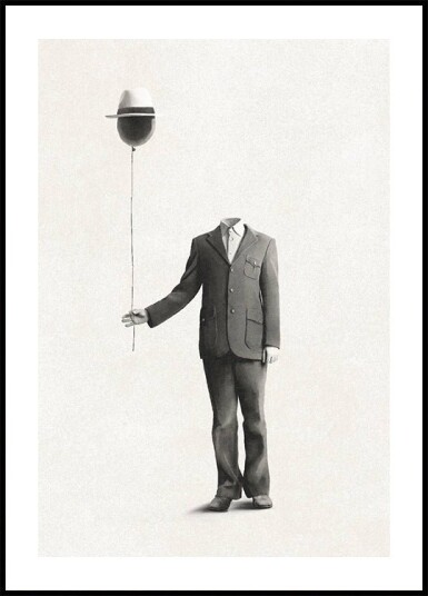 Surreal Absence headless man with balloon head Plakat Plakat / 100x150cm