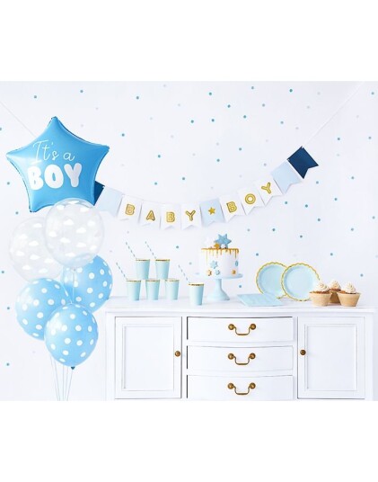 Its a Boy Babyshower Komplett Serveringog Dekorasjonsett 49 Deler
