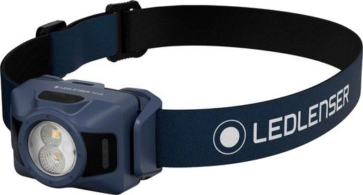 Ledlenser Hodelykt HF4R - 650 lm / Oppladbar, Blå
