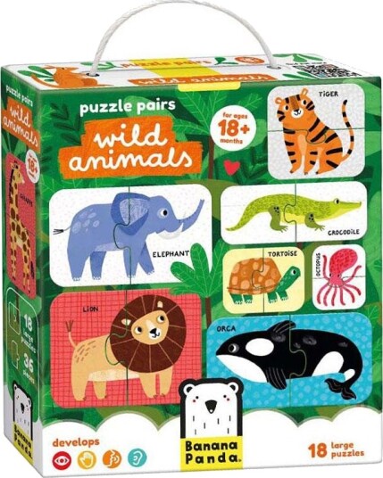 Banana Panda Puslespill 18 Brikker Fra 18 Mnd Ville Dyr