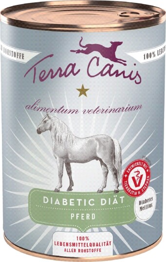 Terra Canis Våtfôr Alimentum Veterinarium Diabetikerkost Hest 6 X 400 G