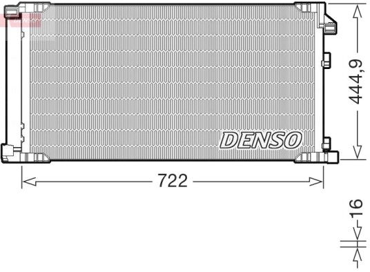 DENSO DCN51019 Kondensator, klimaanlegg