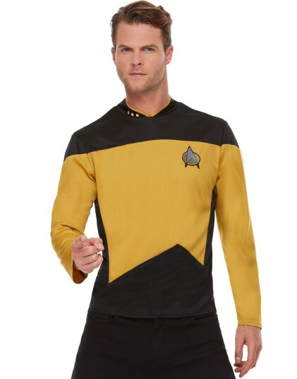 Lisensiert Star Trek The Next Generation Kostymeoverdel til Mann Strl XL
