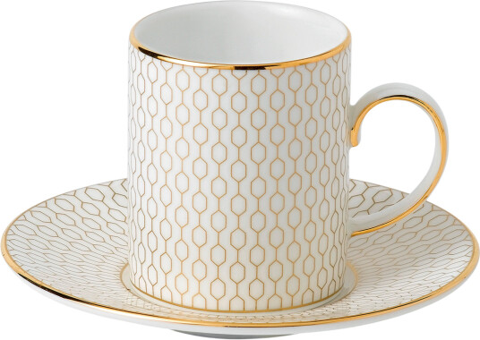 Wedgwood Gio Gold espressokopp med skål Wedgwood Gio Gold espressokopp med skål