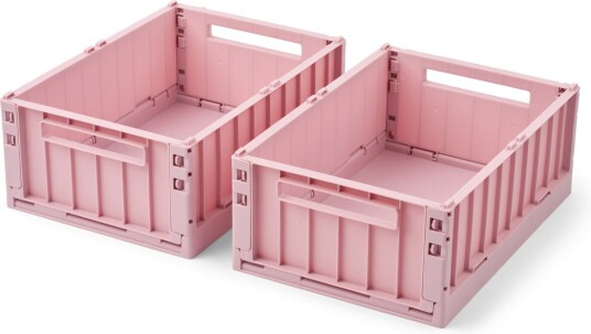 Liewood Weston Storage Box M 2-Pack ROSE BLUSH One Size Liewood Weston Storage Box M 2-Pack ROSE BLUSH One Size
