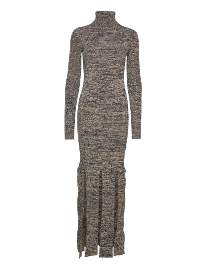 REMAIN Birger Christensen | Firm Rib Fringed Dress | 38 REMAIN Birger Christensen | Firm Rib Fringed Dress | 38