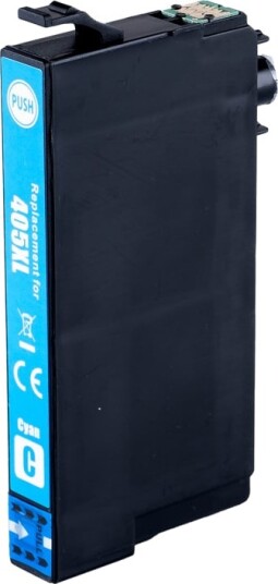Blekkpatron til Epson-skrivere 405XL cyan / kompatibel patron / 19 ml / C13T05H24010