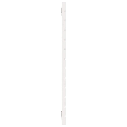 vidaXL Veggmontert sengegavl hvit 166x3x91,5 cm heltre furu