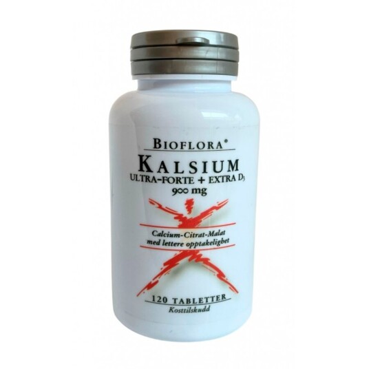 Bioflora kalsium ultra forte med vitamin D 120 tabletter Bioflora kalsium ultra forte med vitamin D 120 tabletter