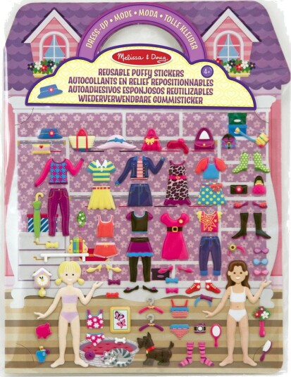 Melissa & Doug Gjenbrukbare Pynte-Klistremerker Lekesett Dress Up