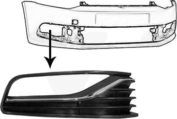 Ventilasjonsgitter VAN WEZEL 5814494