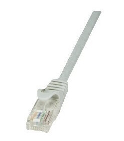 Logilink Econline - Koblingskabel - Rj-45 (Hann) Til Rj-45 (Hann) - 25 Cm - Utp - Cat 6 - Grå