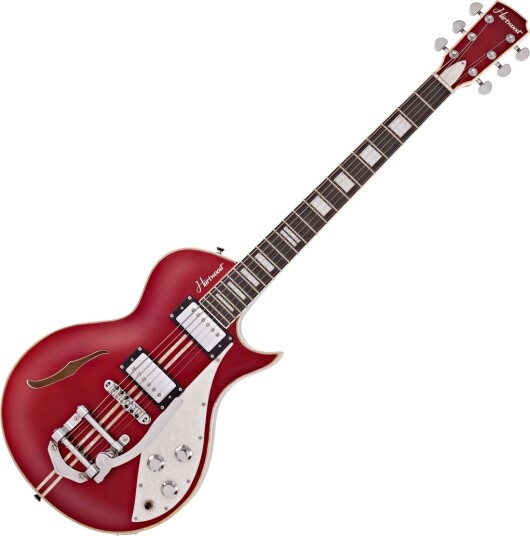 Hartwood Speedway Vibrato Elektrisk Gitar Lipstick Red