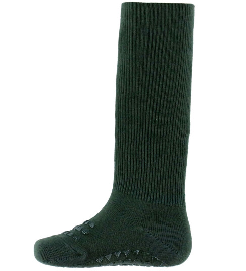 GObabyGO Bamboo Sokker Antislip Forrest Green 6-12 mdr