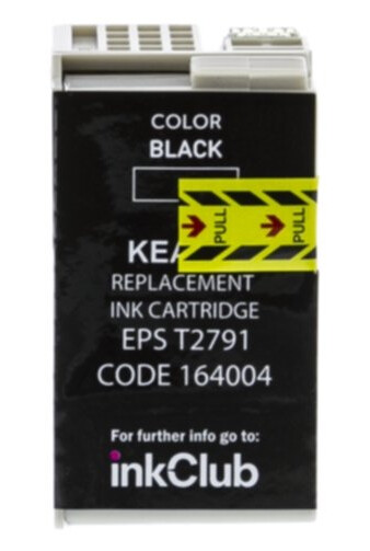 inkClub KEA078 Blekkpatron, erstatter Epson 27XXL, svart, 2.200 sider