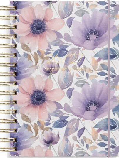 Grieg Organizer og Notes Grieg A5 26/27 Flower Grieg Organizer og Notes Grieg A5 26/27 Flower