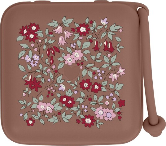 BIBS X Liberty Smokkboks - 7x5 cm - Murmeldyr - BIBS - OneSize - Oppbevaring Brun Rød