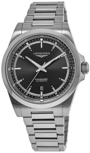 Longines Herreklokke L3.830.4.52.6 Conquest Sort/Stål Ø41 mm