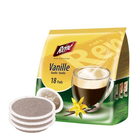 Senseo Café René Vanille til Senseo. 18 puter Senseo Café René Vanille til Senseo. 18 puter
