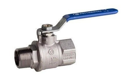 Pettinaroli F x m heavyduty fullway ball valve blue steel lever 3/4