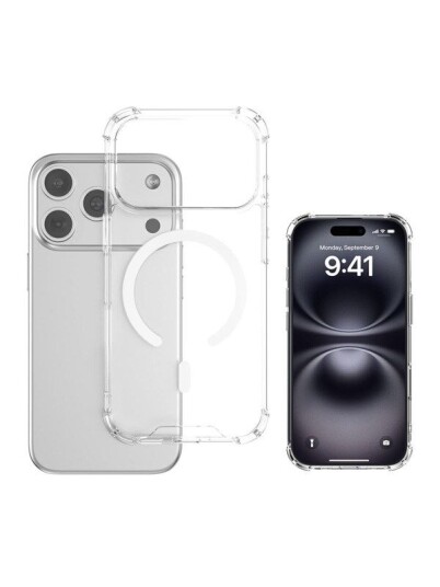 4Smarts Ibiza Magnetisk Hybriddeksel til iPhone 17 Pro Gjennomsiktig