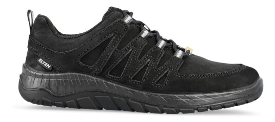 Elten Maddox Black Leather Low Safety Shoes O2 SRC Black 1 Par SKI-929563-Svart 41