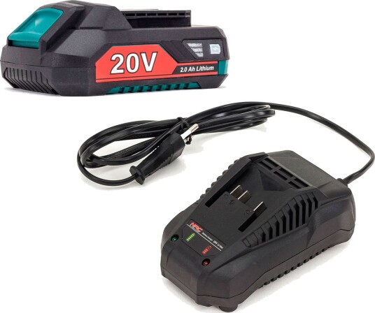 Nac Batteri- Og Ladersett B-20-BC-LI-20V /Lader-Sett 2 ah (18 v) Nac Batteri- Og Ladersett B-20-BC-LI-20V /Lader-Sett 2 ah (18 v)