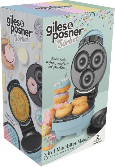 Giles & Posner 3 i 1 Mini snackmaskin 500021 blå