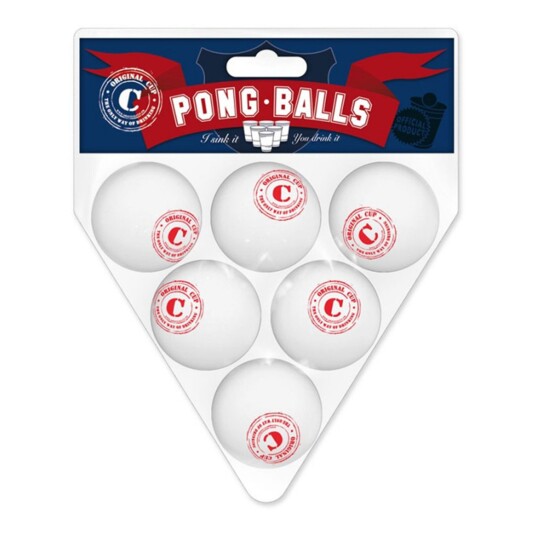 Original Cup Beer Pong Baller - 6-pakning